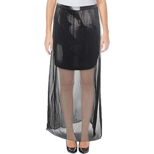 Elegant high waisted floor length skirt